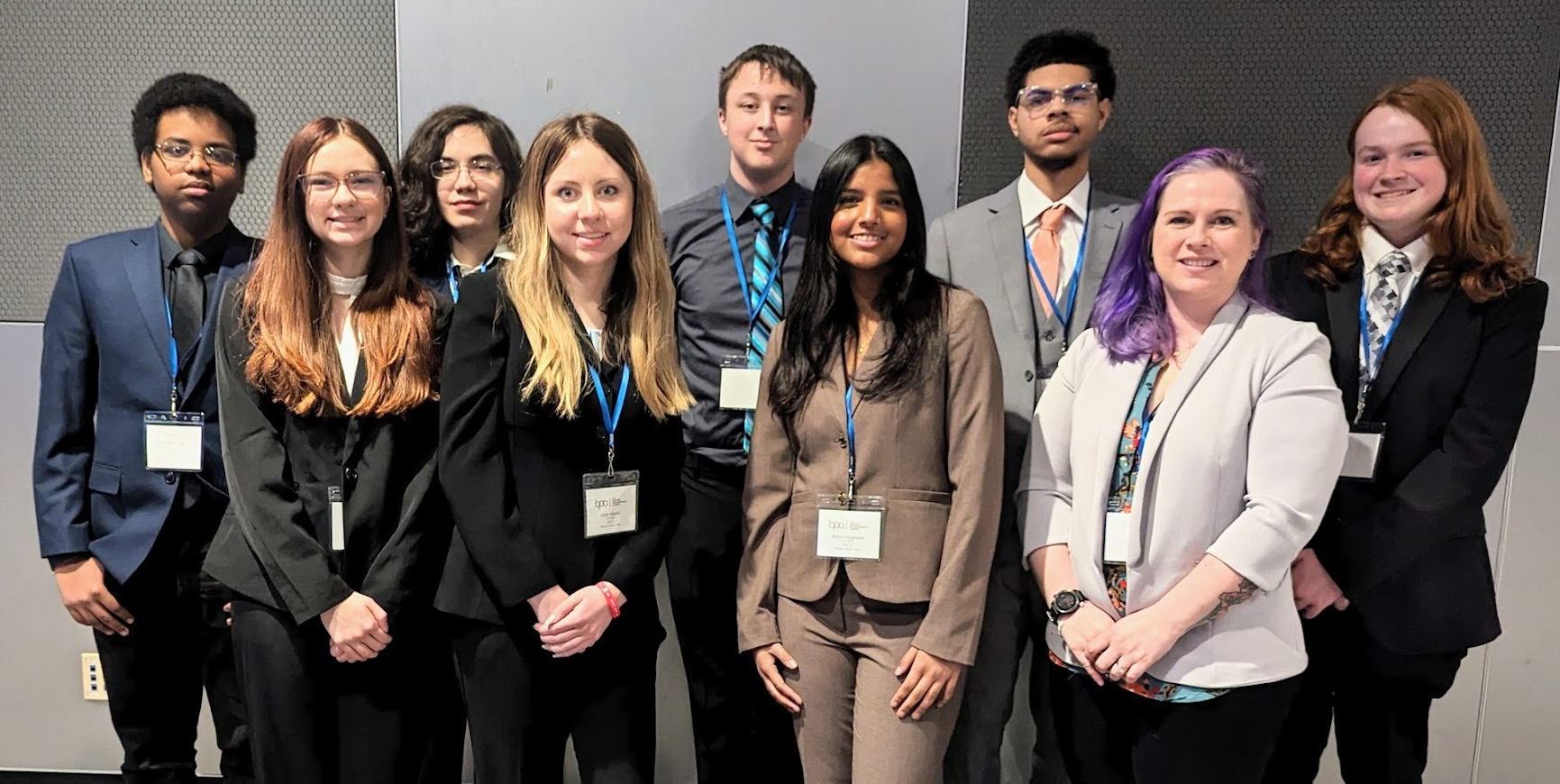 Tammi Ramsey with the Sylvania Northview High School Business Professionals of America (BPA) Chapter at the 2024 State Leadership Conference in Columbus, Ohio